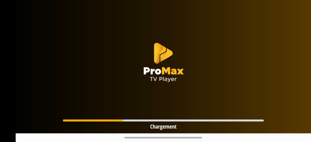 ProMax TV Player — Interface élégante