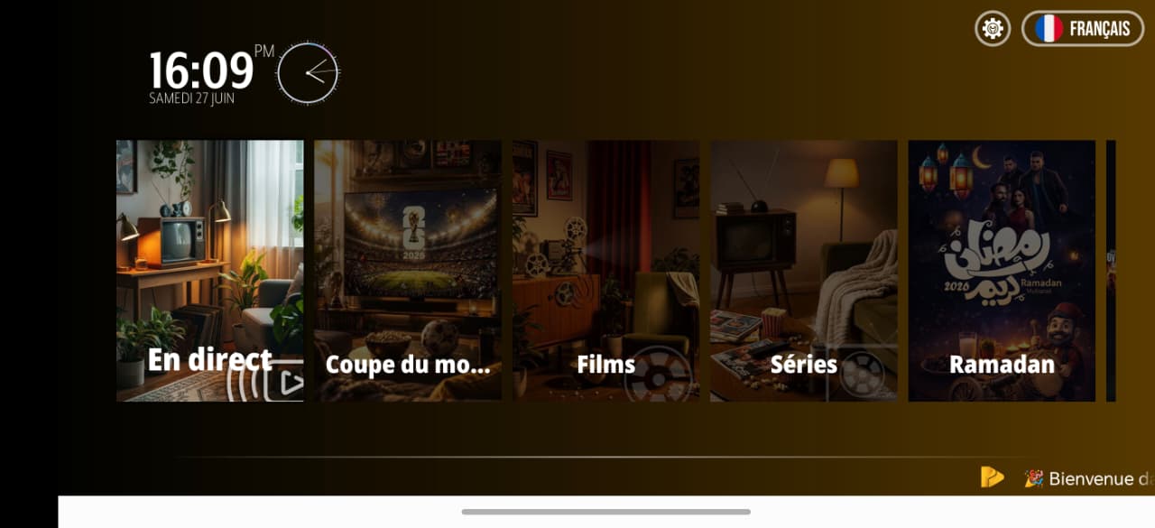 ProMax TV Player — Accueil & Direct